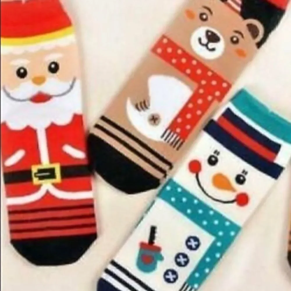 Holiday Christmas Character Socks 3 pair